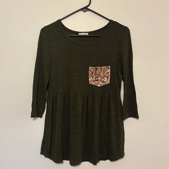 Twenty Second Sweater With Glitter Pocket - Picture 1 of 7